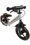 Capetan® Neptun Silberfarbenes mit Bremse versehenes Laufrad mit 12" Rädern mit Schutzblech und Klingel – Kinderfahrrad ohne Pedal