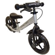   Capetan® Neptun Silberfarbenes mit Bremse versehenes Laufrad mit 12" Rädern mit Schutzblech und Klingel – Kinderfahrrad ohne Pedal