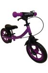Capetan® Sirius Premium Line lilafarbiges mit Bremse versehenes Laufrad mit 12" Rädern mit Schutzblech und Klingel – Kinderfahrrad ohne Pedal