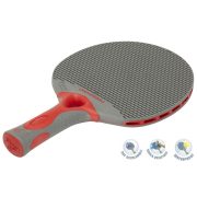 Cornilleau Tacteo 50 Tischtennisschläger für Außenraum, rot/grau Cornilleau Tacteo 50 Tischtennisschläger für Außenraum, rot/grau