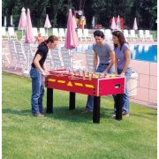 Garlando G-500W roter Fußballtisch für Außenverwendung mit durchgehenden Stangen