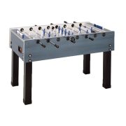   Garlando G-500W Fußballtisch für Außenverwendung mit durchgehenden Stangen – blau-silbern