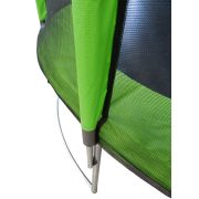 Capetan® Modern Fly 305 cm Durchm. Gartentrampolin mit gebogener Beinstruktur gegen Umkippung mit extra hohem Sicherheitsnetz und PVC Bezug an den Netzstangen, mit hohem Sprungtuch