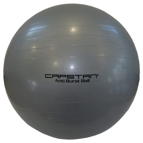 Capetan® Classic 75 cm Durchm. Gymnastikball in silberner Farbe – Fitnessball