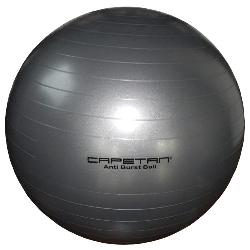 Capetan® silberfarbener 65 cm Durchm. „Anti-Burst” explosionsgeschützter Gymnastikball