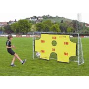 Metall-Fußballtor mit Torwand und Netz – 2,9 x 1,65 x 0,9 m großes Tor, aus 2,45 cm Durchmesser Rohrelementen zusammenstellbar, leicht transportabel Metall-Fußballtor mit Torwand und Netz – 2,9 x 1,65 x 0,9 m großes Tor, aus 2,45 cm Durchmesser Rohrelementen zusammenstellbar, leicht transportabel