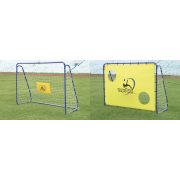 Fußballtor mit Torwand – ein Stück "Target" mobiles Tor, 213 x 152 x 76 cm, Metall, aus 3,8 cm Rohrelementen zusammenstellbar Fußballtor mit Torwand – ein Stück "Target" mobiles Tor, 213 x 152 x 76 cm, Metall, aus 3,8 cm Rohrelementen zusammenstellbar