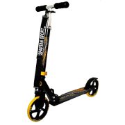 "Gigant Wheel" Roller mit riesigen (200 x 34 mm) Rädern – schwarz-gelber Aluroller für Kinder/Erwachsene, verstellbare Lenksäule, schwarze Handgriffe "Gigant Wheel" Roller mit riesigen (200 x 34 mm) Rädern – schwarz-gelber Aluroller für Kinder/Erwachsene, verstellbare Lenksäule, schwarze Handgriffe