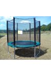 Capetan® Olive 2,44 m Gartentrampolin-Set mit einer um 25% erhöhten Federung mit Sicherheitsnetz, 180 kg Belastbarkeit, 60 Stck. Federn - Dank der erhöhten Federanzahl die beständigste Trampolinausführung