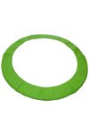 Capetan® 244 cm Durchm. limettengrüne PVC Trampolin Federabdeckung mit 20 mm dicker Polsterung, 26 cm breite Schutzrandabdeckung mit cca. 23-24 cm breite innerer Polsterung