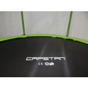 Capetan® Selector Lime 305 cm Trampolin mit 180 kg Belastbarkeit, mit langen Netzstangen, mit befestigenden T-Elementen zusätzlich verstärktes Rahmengestell, mit extra hohem Sicherheitsnetz – premium Gartentrampolin mit dicker Federabdeckung, mit ei