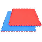 Capetan® Floor Line 100x100x2,5 cm rot-blaue Puzzle-Tatamimatte in einer Ausführung mit 100 kg/m3 hoher Dichte Capetan® Floor Line 100x100x2,5 cm rot-blaue Puzzle-Tatamimatte in einer Ausführung mit 100 kg/m3 hoher Dichte