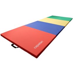   Capetan® Premium Line in 4 Teile faltbare 120x240x5 cm Turnmatte mit PVC Bezug
