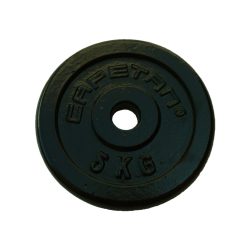   Capetan® 5 kg Hantelscheibe aus Stahl mit Hammerschlaglackierung, mit 31 mm Lochdurchmesser