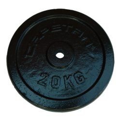   Capetan® 20 kg Hantelscheibe aus Stahl mit Hammerschlaglackierung, mit 31 mm Lochdurchmesser