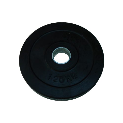 Capetan® 1,25 kg gummierte standardmäßige Hantelscheibe von 31 mm Durchm. mit einem Stahlring in der Mitte