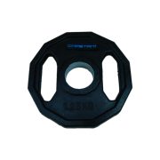 Capetan® 1,25 kg gummiüberzogene Olympiascheibe, zwei Griffen, mit eckigem rollhemmendem Rand, mit 51 mm Lochdurchmesser – gummierte Hantelscheibe Capetan® 1,25 kg gummiüberzogene Olympiascheibe, zwei Griffen, mit eckigem rollhemmendem Rand, mit 51 mm Lochdurchmesser – gummierte Hantelscheibe