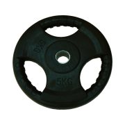 Capetan® Tri Grip gummierte ergonomische 5 kg Hantelscheibe mit 31 mm Lochdurchmesser Capetan® Tri Grip gummierte ergonomische 5 kg Hantelscheibe mit 31 mm Lochdurchmesser