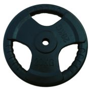Capetan® Tri Grip gummierte ergonomische 20 kg Hantelscheibe mit 31 mm Lochdurchmesser Capetan® Tri Grip gummierte ergonomische 20 kg Hantelscheibe mit 31 mm Lochdurchmesser