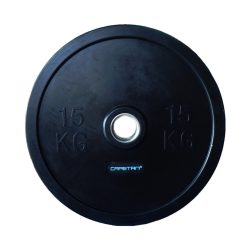   Capetan® Professional Line Olympische 15 kg "Bumper" Hantelscheibe aus Gummi mit 51 mm Lochdurchmesser