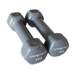   Capetan® Professional Line 2x1 kg ein Paar mit weichem Vinyl umhüllte Einhandhanteln aus Stahl
