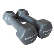 Capetan® Professional Line 2x1,5 kg ein Paar mit weichem Vinyl umhüllte Einhandhanteln aus Stahl Capetan® Professional Line 2x1,5 kg ein Paar mit weichem Vinyl umhüllte Einhandhanteln aus Stahl