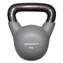   Capetan® 4 kg Kugelhantel mit Neoprenüberzug mit waagerechtem Handgriff