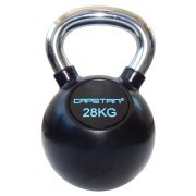 Capetan® Professional Line 28 kg gummiumhüllte Kugelhantel aus Stahl mit verchromtem Griffteil Capetan® Professional Line 28 kg gummiumhüllte Kugelhantel aus Stahl mit verchromtem Griffteil