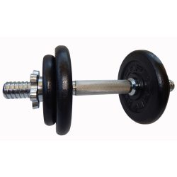   Capetan® erweiterbares Einhandhantelset mit lackierten Stahlscheiben, insg. 10 kg