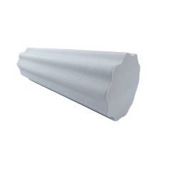   Capetan® 15 cm Durchm. 60 cm lange SMR Rolle aus EVAC Schaumstoff, mit großen Wellen gestaltete Oberfläche, intensive Wirkung – in grauer Farbe
