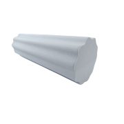 Capetan® 15 cm Durchm. 90 cm lange SMR Rolle aus EVAC Schaumstoff, mit großen Wellen gestaltete Oberfläche – in grauer Farbe