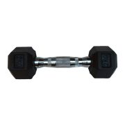 Capetan® Professional Line 2 kg HEX Einhand-kurzhantel für Fitnessraum mit gummierten Köpfen und verchromtem Griff – gummierte Hexagonhantel Capetan® Professional Line 2 kg HEX Einhand-kurzhantel für Fitnessraum mit gummierten Köpfen und verchromtem Griff – gummierte Hexagonhantel