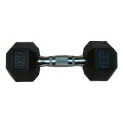 Capetan® Professional Line 7 kg HEX Einhand-kurzhantel für Fitnessraum mit gummierten Köpfen und verchromtem Griff – gummierte Hexagonhantel Capetan® Professional Line 7 kg HEX Einhand-kurzhantel für Fitnessraum mit gummierten Köpfen und verchromtem Griff – gummierte Hexagonhantel