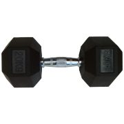 Capetan® Professional Line 20 kg HEX Einhand-kurzhantel für Fitnessraum mit gummierten Köpfen und verchromtem Griff – gummierte Hexagonhantel Capetan® Professional Line 20 kg HEX Einhand-kurzhantel für Fitnessraum mit gummierten Köpfen und verchromtem Griff – gummierte Hexagonhantel