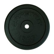   Capetan® 15 kg 31 mm Durchm. Hantelscheibe aus Stahl mit schwarz-seidenem Bezug